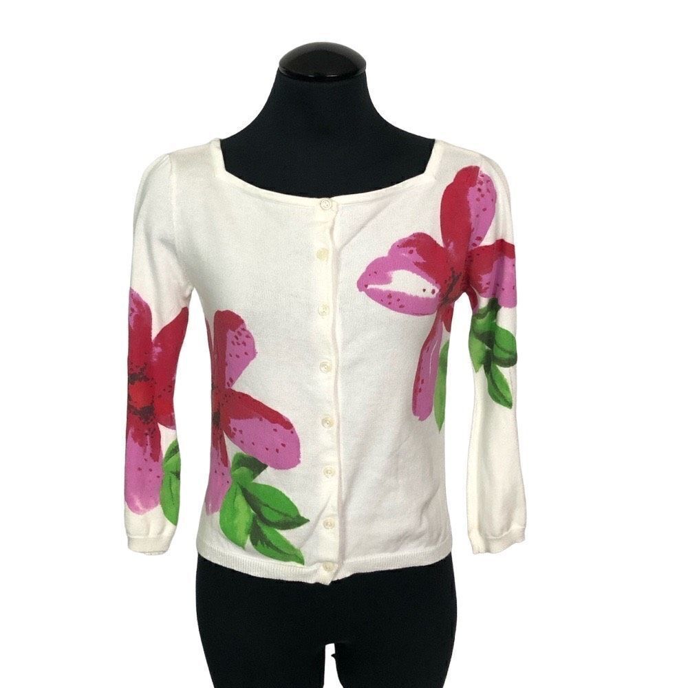 Tommy Hilfiger Floral Cropped Cardigan - Women’s SP